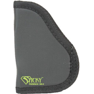 Sticky Holsters MD-2 Holster for Small/Medium Frame Handguns w/Trigger Guard Laser Ambidextrous Black
