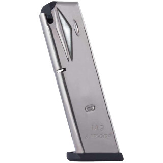 Mec-Gar Beretta 92FS/92G/92X/M9 Magazine 15 Rounds 9mm Luger Nickel