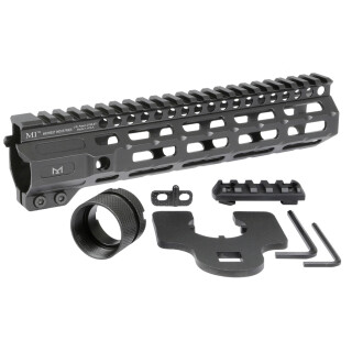 Midwest Industries AR-15 Combat Rail 9.25" One Piece Free Float Hand Guard M-LOK/Picatinny 6061 Aluminum Hard Coat Anodized Finish Matte Black