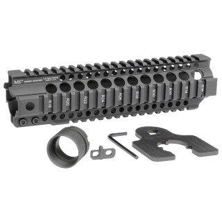 Midwest Industries AR-15 Combat Rail T-Series 9.25" One Piece Free Float Hand Guard 6061 Aluminum Hard Coat Anodized Matte Black Finish