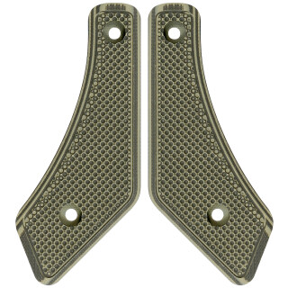 Midwest Industries Lever Stock G10 Large Pistol Grips Green/Black