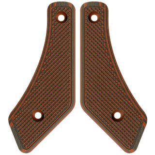 Midwest Industries Lever Stock G10 Large Pistol Grips Red/Black