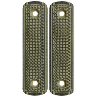 Midwest Industries Lever Stock Straight G10 Grips Green