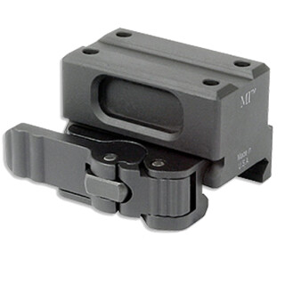Midwest Industries Quick Detach Trijicon MRO Scope Mount Lower 1/3 Co-Witness 6061 Aluminum Hard Coat Anodized Matte Black MI-QDMRO-1/3