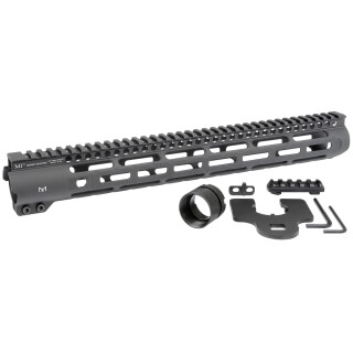 Midwest Industries Slim Line One Piece Free Float Handguard 15", M-LOK
