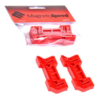 MagnetoSpeed Tapered Spacer Kit Align Barrel With Extreme Taper Comes with .5 Degree and 1 Degree Spacer Polymer Red MSTAPEREDSPACER