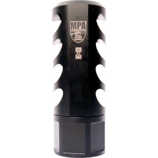 MPA DN3 Premium Bolt Action Muzzle Brake .30 Cal 5/8 x 24 TPI Locking Nut Steel Black Nitride Finish