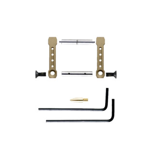 KNS Precision Non Rotating Pin Kit Gen St .154 For AR-15 FDE Finish