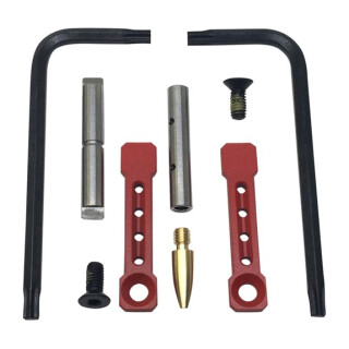 KNS Precision Inc Gen Spikes Tactical Non-Rotating AR-15 .154" Diameter Pins Nitride Finish Red