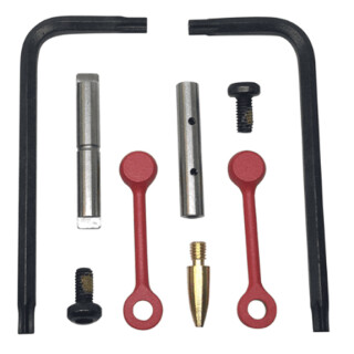 KNS Precision Inc Gen 2 Mod 2 Non-Rotating AR-15 .154" Diameter Trigger/Hammer Pins Nitride Finish Red
