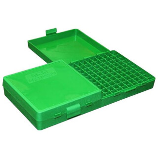 MTM Case-Gard P-200 Series Flip Top Handgun Ammo Box .45 ACP/.40 S&W and Similar Rounds Holds 200 Rounds Green