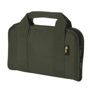 US Peacekeeper Attache Pistol Gun Case 13.5" x 9" Durable Water Resistant 600 Denier Polyester OD Green