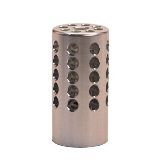 Tactical Solutions Pac-Lite Compensator 1" Outside Diameter 1/2x28 Thread Pitch .22 Long Rifle Compatible Silver Finish