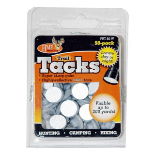 HME Trail Tacks Reflective Plastic White 50 Pack