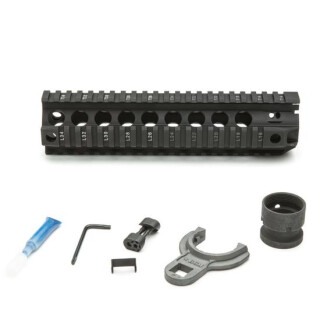 Bravo Company Manufacturing QRF-9 AR-15 Picatinny Free Float Quad Rail Hand Guard 9" Aluminum Hard Coat Anodized Matte Black