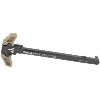 Radian Weapons Raptor-LT AR-15 Ambidextrous Charging Handle 5.56 NATO 7075 T6 Aluminum Over Molded with High-Strength Fiber Glass Reinforced Polymer FDE Latch/Matte Black