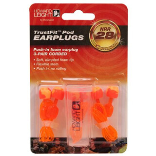 Howard Leight TrustFit Pod Uncorded Foam Ear Plugs 3 Pairs Orange