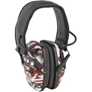 Howard Leight Impact Sport Electronic Earmuff Folding NRR 22 dB One Nation One Flag Pattern