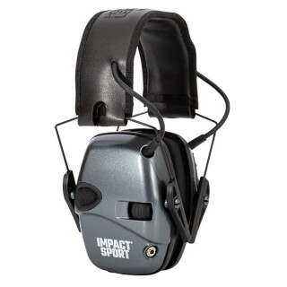 Howard Leight Impact Sport Folding Electronic Earmuff Gray/Black