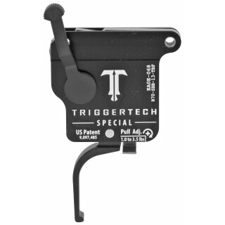 Trigger Tech Remington 700 Special Drop In Replacement Trigger Right Hand/Bolt Release/Flat Lever PVD Black Finish