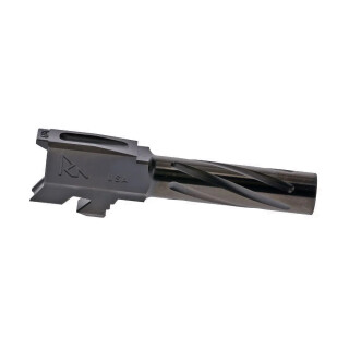 Rival Arms Barrel for Glock 43 Models 9mm Luger Fluted 416R Stainless Steel PVD Coating Black Finish