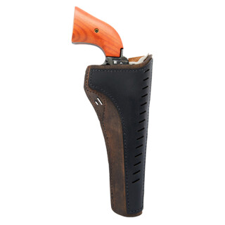 Versacarry Revolver Holster OWB fits Single Action .22 LR Revolvers with Up To 6.5" Barrels and Similar Pattern Clones Right Hand Leather Distressed Brown/Black