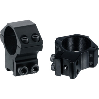 Leapers UTG Airgun/.22 Rimfire Rings 3/8" Dovetail 30mm Diameter Medium Profile Aluminum Black