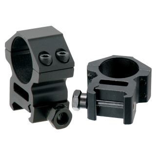 Leapers UTG Medium Profile Rings 1" Diameter Picatinny/Weaver Mount Matte Finish Black RGWM25M4