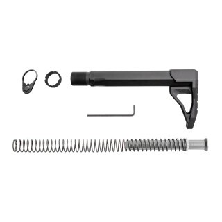 Phase 5 Tactical AR-15 Rifle Mini Stock Assembly Complete Kit Aluminum Matte Black