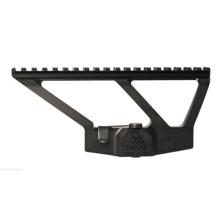 Arsenal, Inc. Mount Black 7.625" Picatinny Rail, Low Profile, One-piece, Quick Release AK SM-13