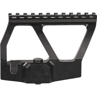 Arsenal AK-47 Scope Mount Iron Sight Relief Cut Low Profile Design Aluminum Black
