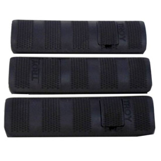 Troy Industries Battle Rail Covers 4.4" Black 3 Pack SCOV-BRC-34BT-00
