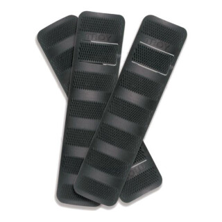 Troy Industries, Battle Rail Covers,6.2", Black, Three Pack SCOV-BRC-36BT-00