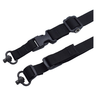 TAC Shield Warrior 2N1 Padded Sling with QD Swivels Black