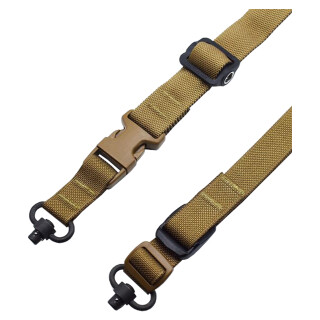 TAC Shield Warrior 2N1 Padded Sling with QD Swivels Coyote
