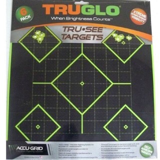 TRUGLO Tru-See Splatter Target 5 Diamond Paper Target 12"x12" Green 6 Pack TG14A6