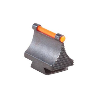 TRUGLO Rifle Front Sight 3/8" Dovetail .343" Height, Red Fiber Optic Steel Black TG95343RR