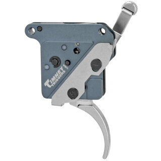 Timney Trigger Remington 700 "The Hit" Trigger Drop In Replacement Trigger Adjustable Pull Weight Curved Trigger Shoe Aluminum Housing Nickel Finish