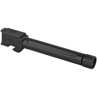 True Precision Threaded 1/2x28 Drop In Replacement Barrel for Glock 17 Gen 1-4 9mm Luger Black Nitride Finish