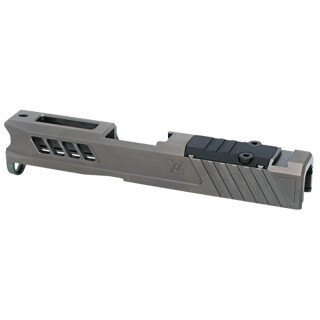 True Precision Glock 43 Slide with RMS Optics Cut Stealth Grey