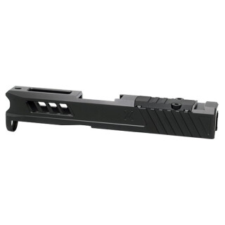 True Precision Glock 43 Slide with RMS Optics Cut Diamond Like Coating Matte Black