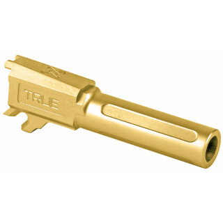 True Precision SIG Sauer P365 Non-Threaded Drop In Replacement Barrel 9mm Luger Gold Titanium Nitride Finish