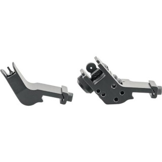 JE Machine Tech 45 Degree Fixed Offset Gun Sights Front and Rear Aluminum Black