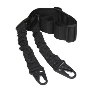 JE Machine Adjustable 2 Point Tactical Bungee Sling Black