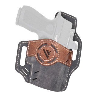Versacarry Luna Vintage Series OWB Holster for 1911 Optic Compatible Gray/Tan