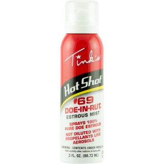 Tink's Hot Shot #69 Doe In Rut Mist 3 oz Aerosol Can W5310
