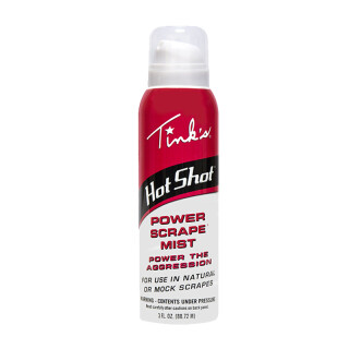 Tink's Hot Shot Power Scrape Mist Deer Lure 3 oz Aerosol Spray Can