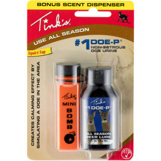 Tink's 1 Doe-P Deer Lure 1 oz Squirt Top Bottle W6249