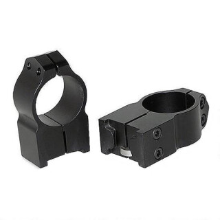 Warne Rings 30mm For Ruger Medium Height M77/Hawkeye Matte Finish Black 14R7M