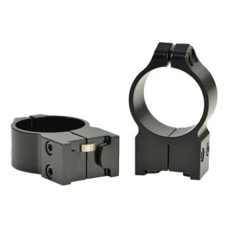Warne Rings For Ruger No. 1, Mini 14 and Blackhawk 30mm Diameter Medium Matte Finish Black 14RM